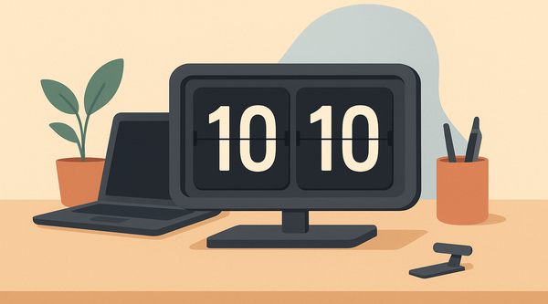 🕒 Desk Clock Flip Frame — The Perfect Blend of Function and Style