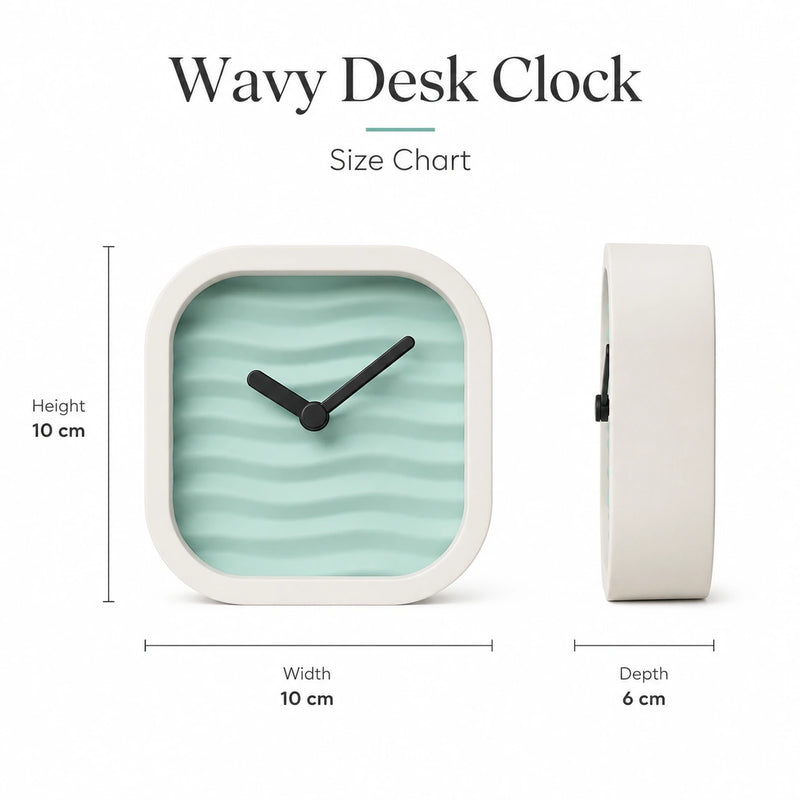 Wavy Desk Clock