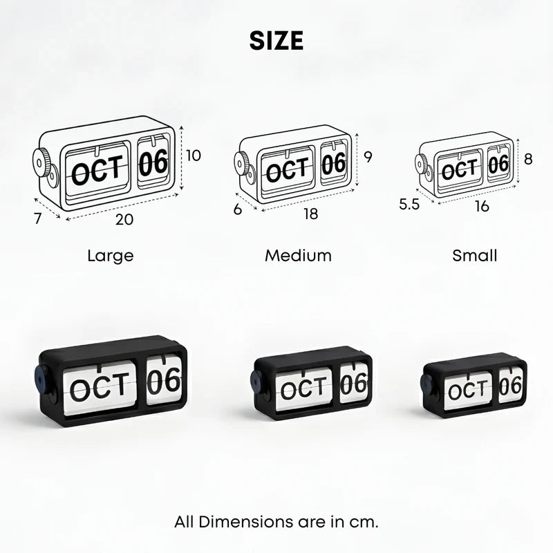 FlipFrame Desk Calendar