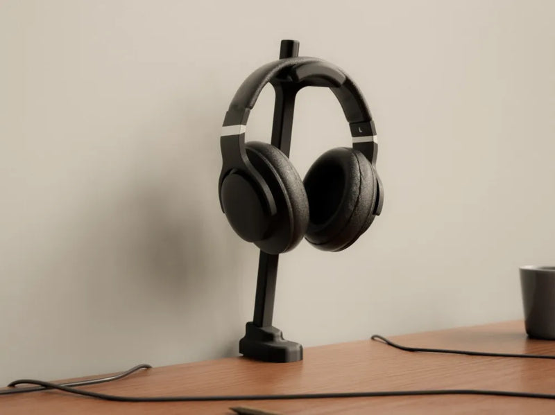 Minimal Table Mount Headphone Stand