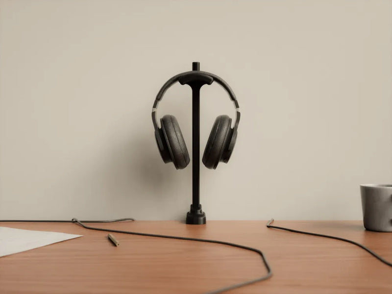 Minimal Table Mount Headphone Stand