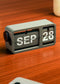LayerStory “FlipFrame” Desk Calendar – Modern Gray Flip Style Date Organizer for Office Desk