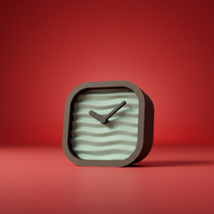 Wavy Desk Clock