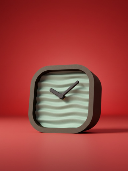 Wavy Desk Clock