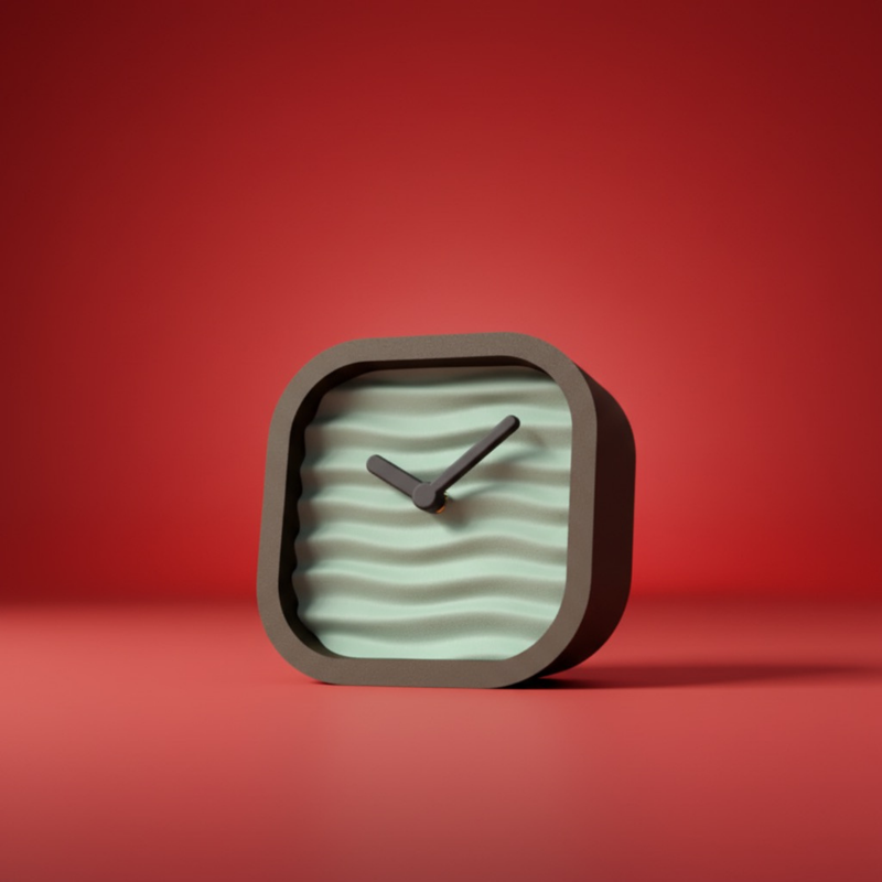Wavy Desk Clock