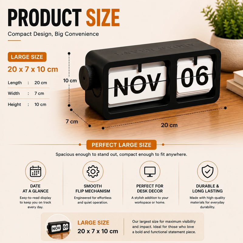 FlipFrame Desk Calendar