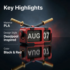 Flip Calendar DeadPool Inspired