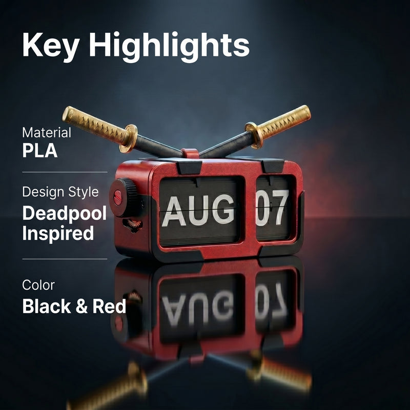Flip Calendar DeadPool Inspired