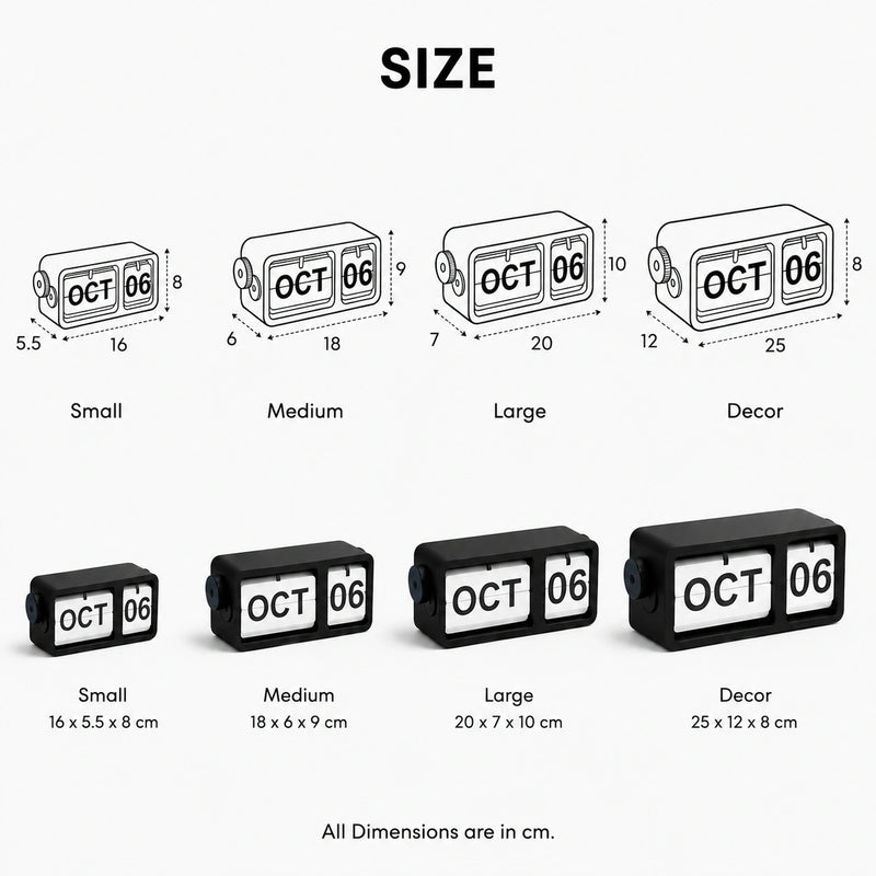 FlipFrame Desk Calendar