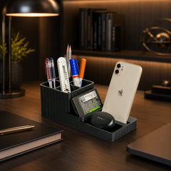 LuxeStation Desk Organizer with Phone Dock