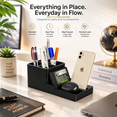 LuxeStation Desk Organizer with Phone Dock