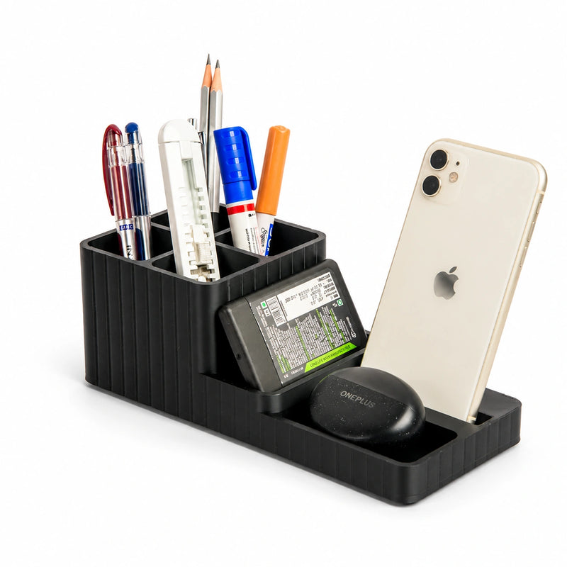 LuxeStation Desk Organizer with Phone Dock