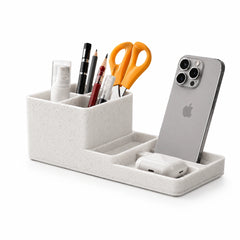 LuxeStation Desk Organizer with Phone Dock