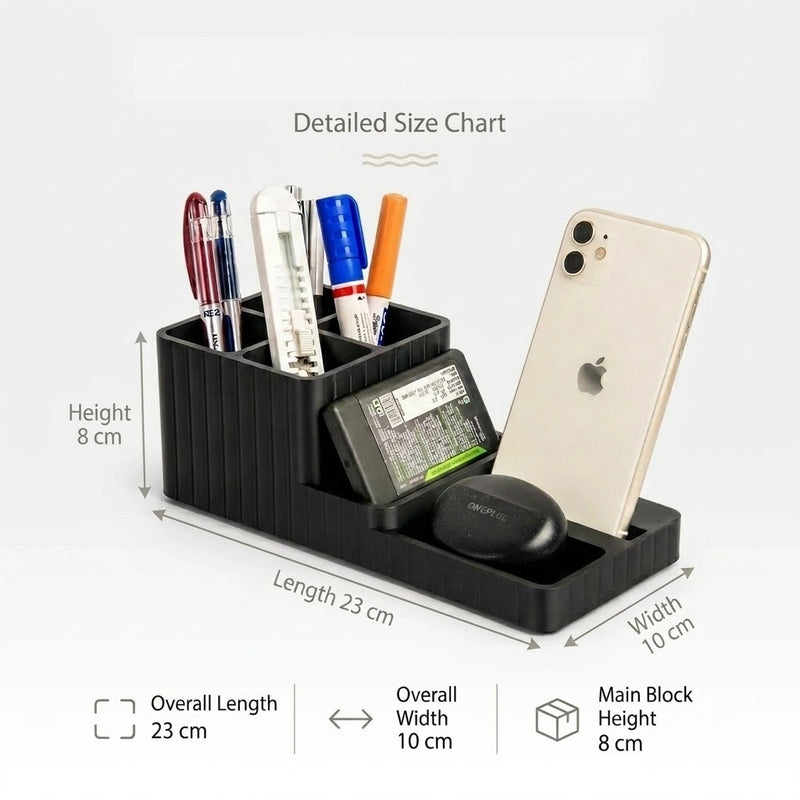 LuxeStation Desk Organizer with Phone Dock
