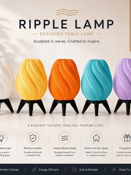 Ripple Lamp – Modern Designer Table Lamp