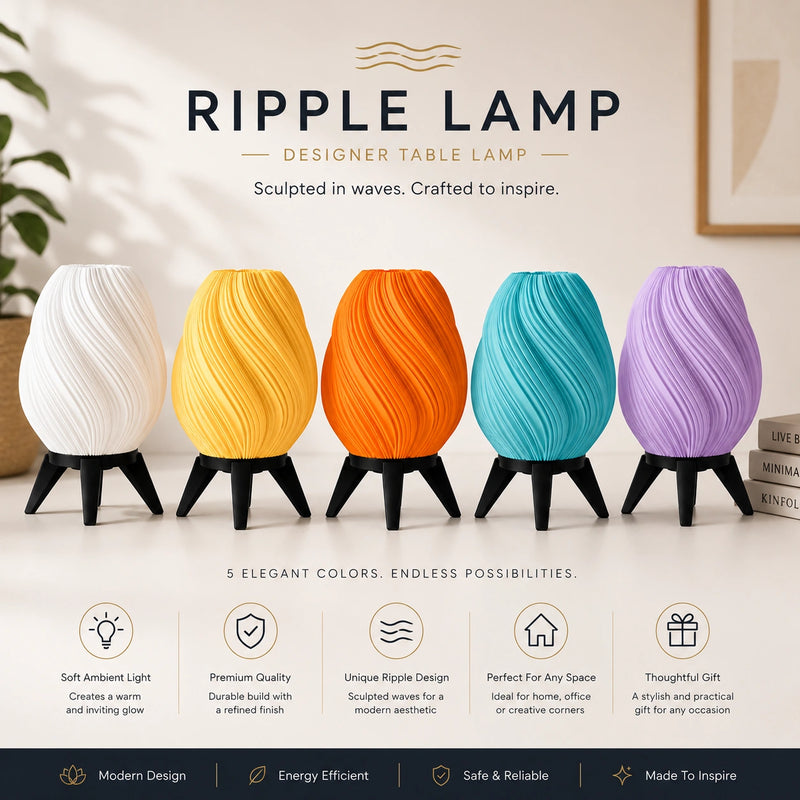 Ripple Lamp – Modern Designer Table Lamp