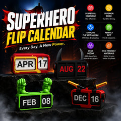 SuperHero Inspired Flip Calendars