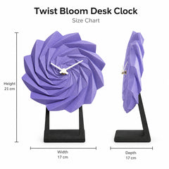 Twist Bloom Desk Clock