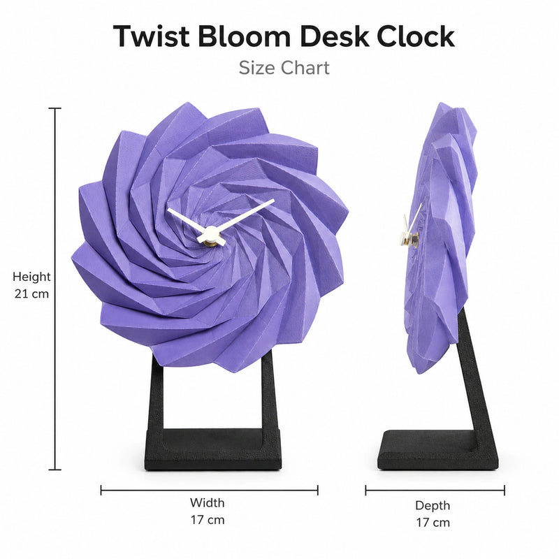 Twist Bloom Desk Clock