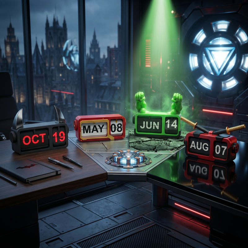 SuperHero Inspired Flip Calendars
