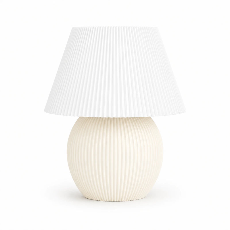 Milo Lamp – Modern Ribbed Table Lamp
