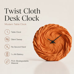 Twist Cloth Clock