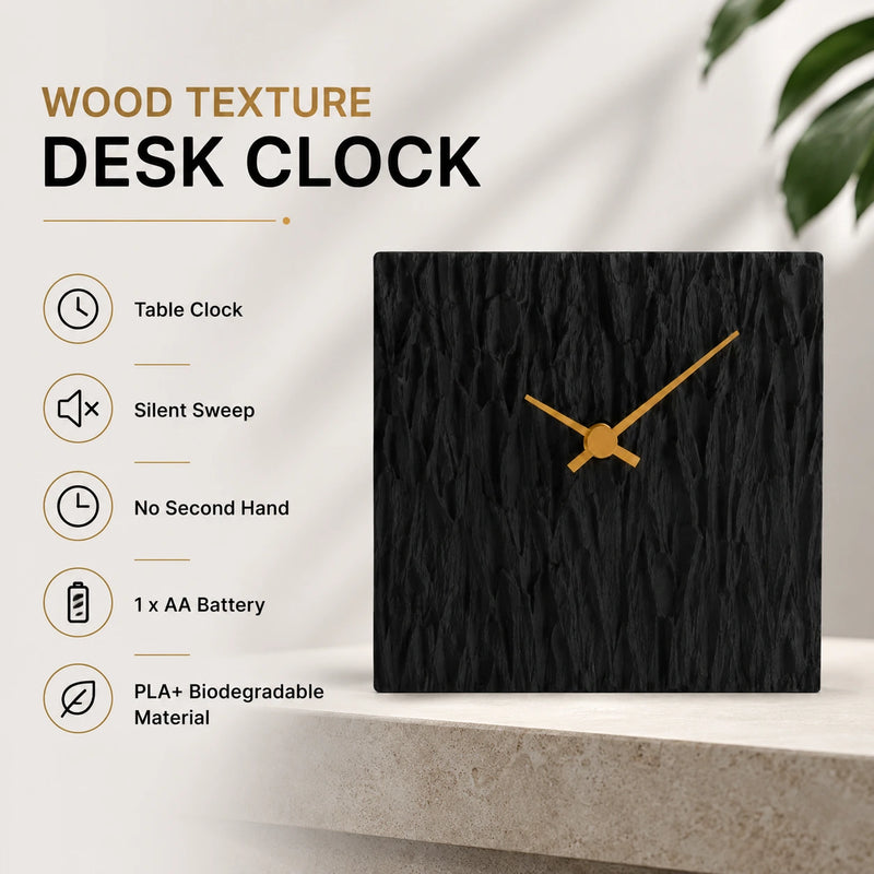 Wood Desk Clock
