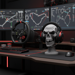 Scary Skull Headphone Holder