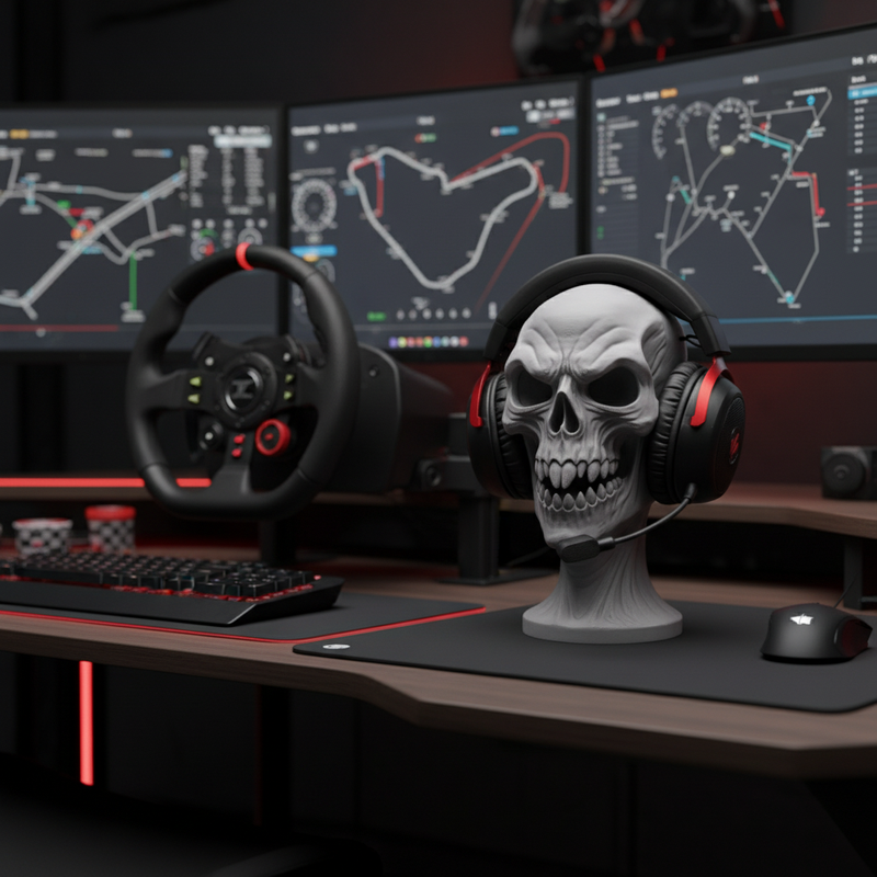 Scary Skull Headphone Holder