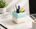 Teal Blue and Ivory