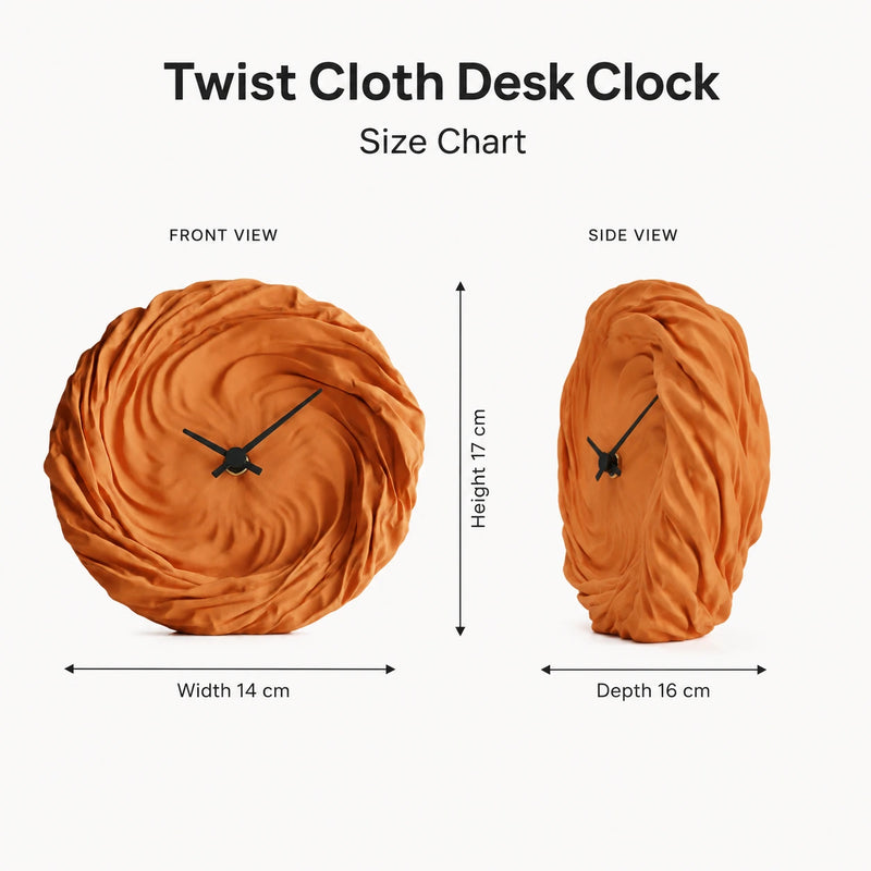 Twist Cloth Clock