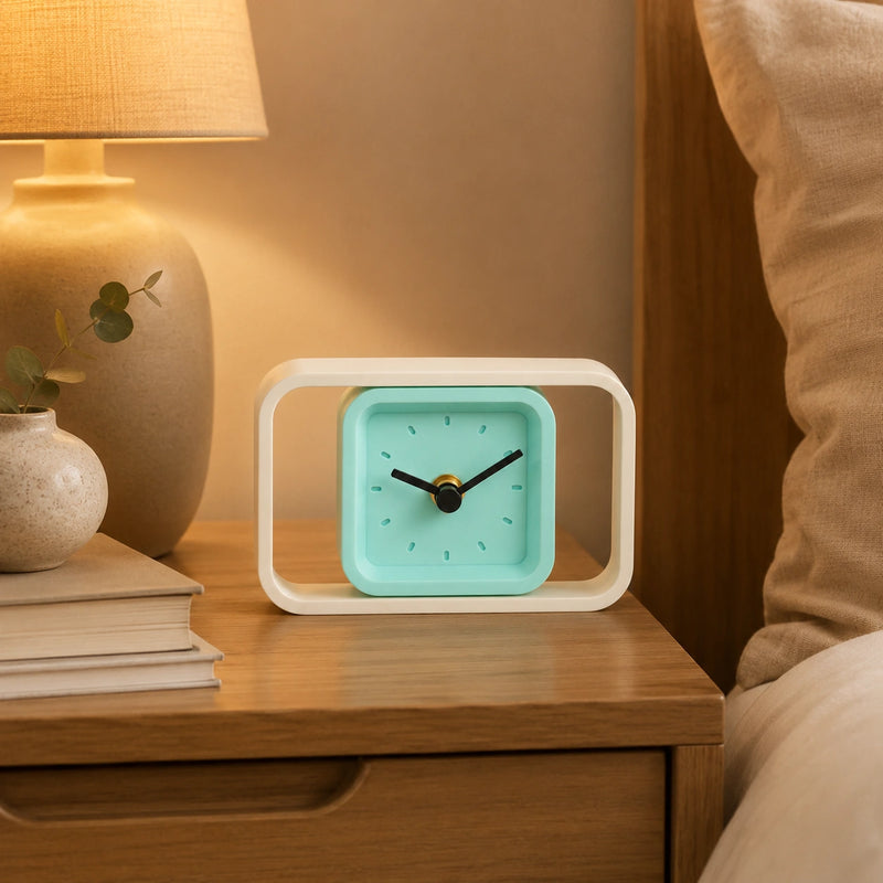 SpinFrame Desk Clock