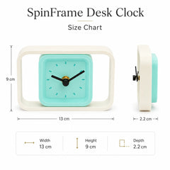 SpinFrame Desk Clock