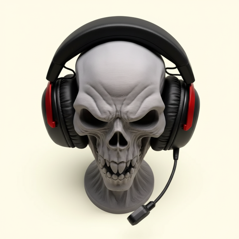 Scary Skull Headphone Holder