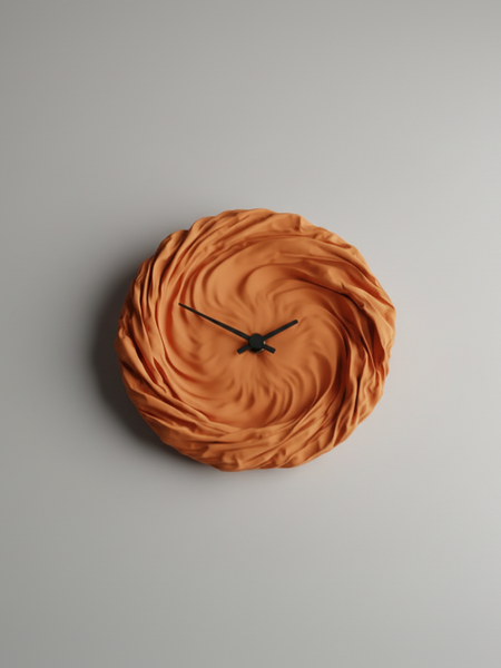 Twist Cloth Clock