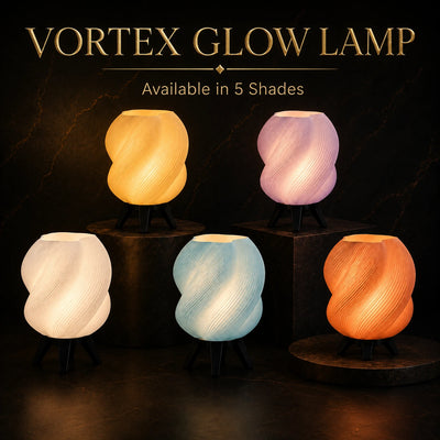 Vortex Glow Lamp – Modern Sculptural Table Lamp