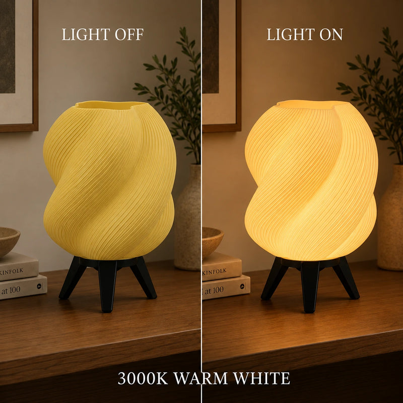 Vortex Glow Lamp – Modern Sculptural Table Lamp