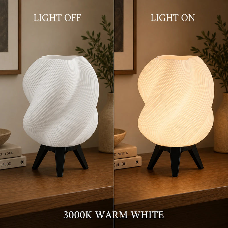 Vortex Glow Lamp – Modern Sculptural Table Lamp